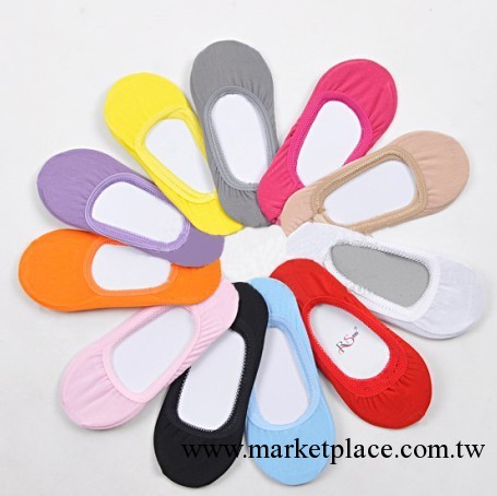 韓國新款批發 糖果色船襪 短襪襪子防滑隱形襪子 女 12色工廠,批發,進口,代購