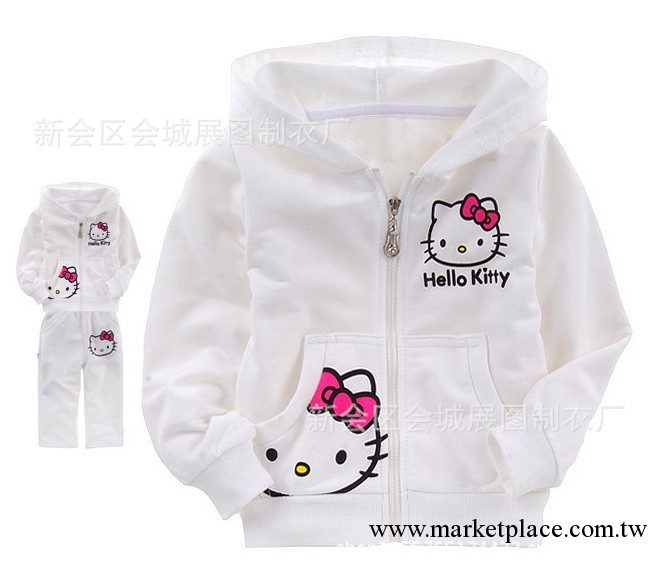 現貨 廠傢批發 直銷 春秋款童裝 純棉 hellokitty 兒童套裝工廠,批發,進口,代購