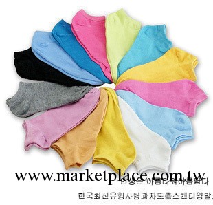 韓國可愛襪子 純色船襪 糖果色短襪 女式船襪 女襪子 廠傢批發工廠,批發,進口,代購