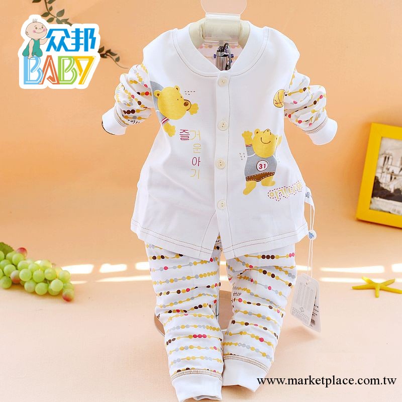 『眾邦baby』熱銷童裝秋裝 嬰童樹開衫兩件套 嬰幼兒童內褲內衣工廠,批發,進口,代購