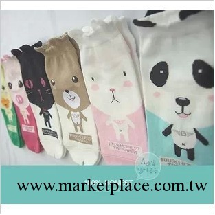 新款 韓國時尚可愛小動物卡通 創意立體 全純棉女短襪子批發批發・進口・工廠・代買・代購