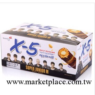 韓國進口 三進X5巧克力棒 巧克力威化餅幹 批發 整箱36g*24根*6盒批發・進口・工廠・代買・代購