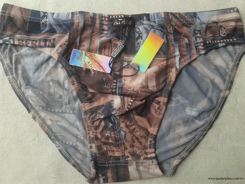 2013蕾絲透明，大碼男士中腰三角褲 網紗高彈內褲 U凸性感三角褲工廠,批發,進口,代購