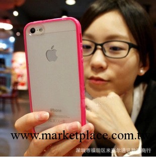 蘋果iPhone5C手機殼4S保護套五代皮套糖果彩色TPU+PC背透硬殼批發工廠,批發,進口,代購