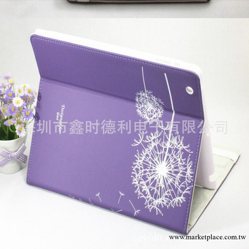 蘋果新款ipad mini 平板電腦皮套 ipad2/3/4蒲公英皮套 智能休眠工廠,批發,進口,代購