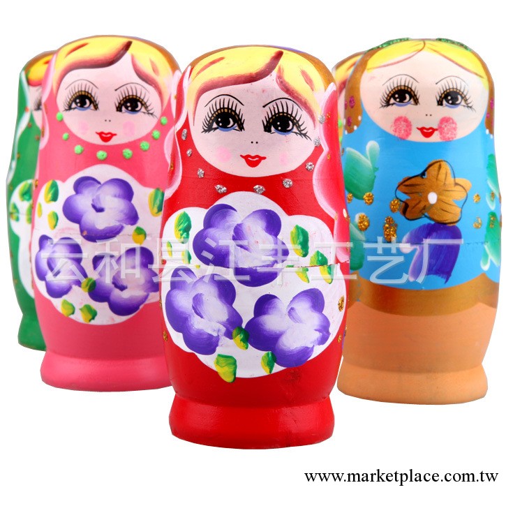 批發木制套娃玩具 五層套娃 俄羅斯風情套娃玩具批發・進口・工廠・代買・代購