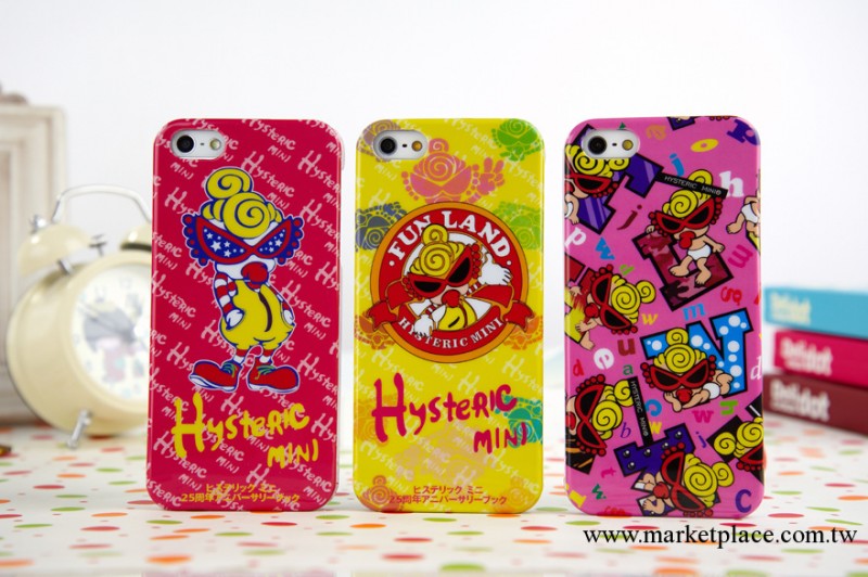 潮牌Hysteric Mini 黑超B iPhone5 蘋果5 手機外殼 B女動物保護殼工廠,批發,進口,代購