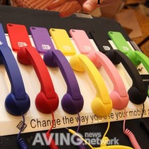 復古防輻射電話聽筒磨砂coco三星蘋果Iphone4S 5代手機式耳機批發工廠,批發,進口,代購
