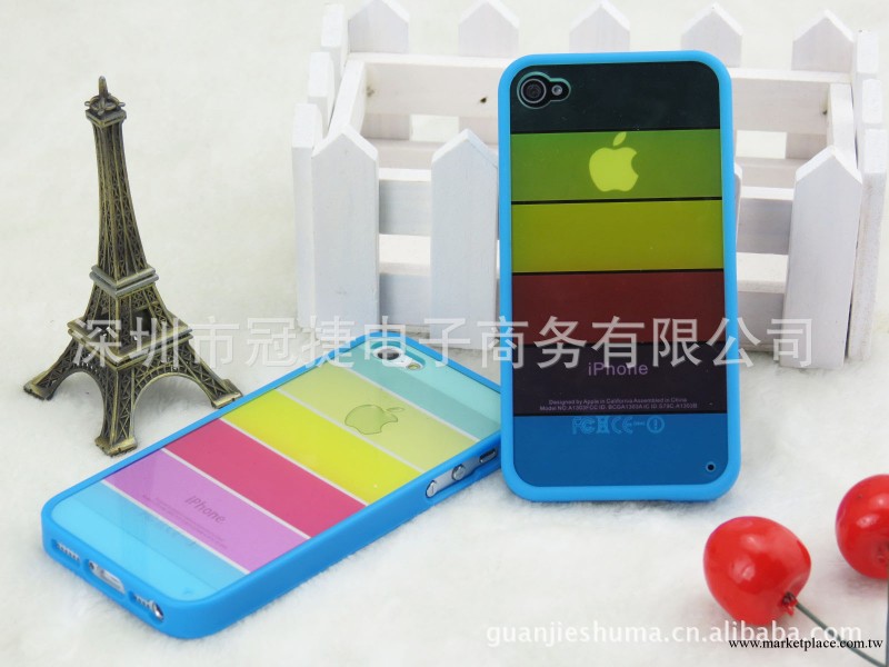 批發蘋果iphone4/4s手機保護殼 彩虹殼 iphone5保護套 新款最暢銷工廠,批發,進口,代購
