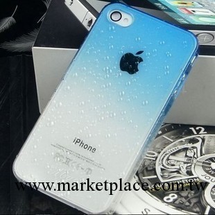 透明 iPhone5手機殼 雨滴水珠漸變 蘋果5代外殼 超薄保護套保護殼工廠,批發,進口,代購