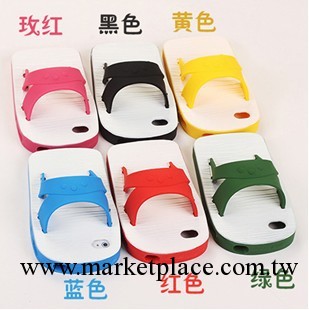 新款臺灣熱賣藍白拖鞋iphone4s手機殼廠傢直銷拖鞋蘋果5代手機套工廠,批發,進口,代購