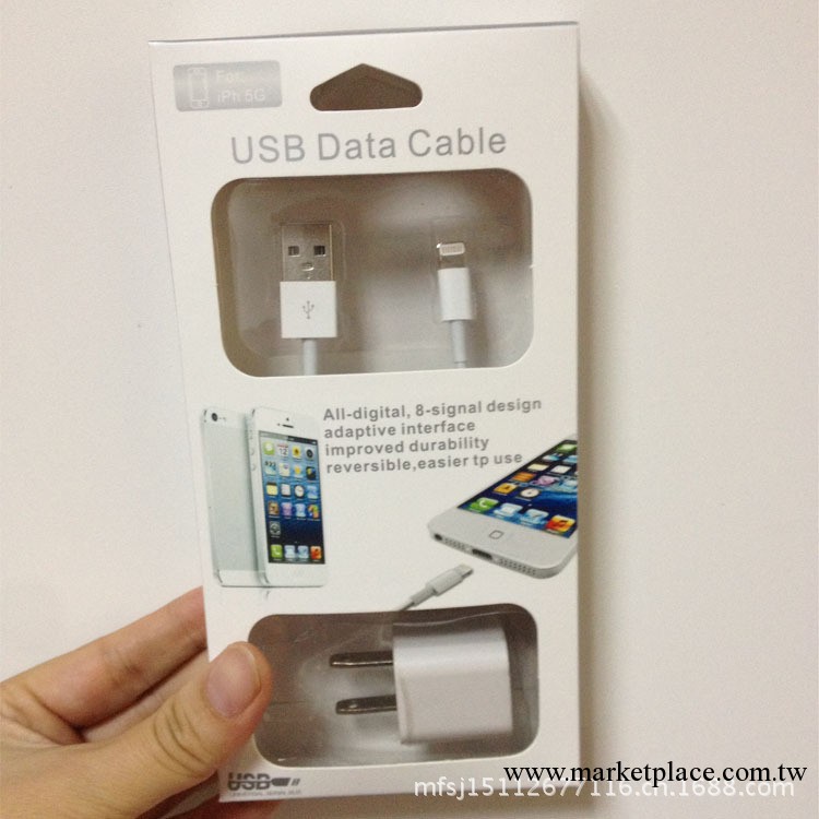 新款蘋果五二合一充電器套裝iphone5代2合一充電器5v1a手機充電器工廠,批發,進口,代購