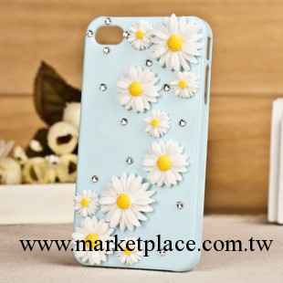 蘋果4S手機殼 小雛菊保護套 iphone4水鉆手機外殼 新款手機殼批發工廠,批發,進口,代購
