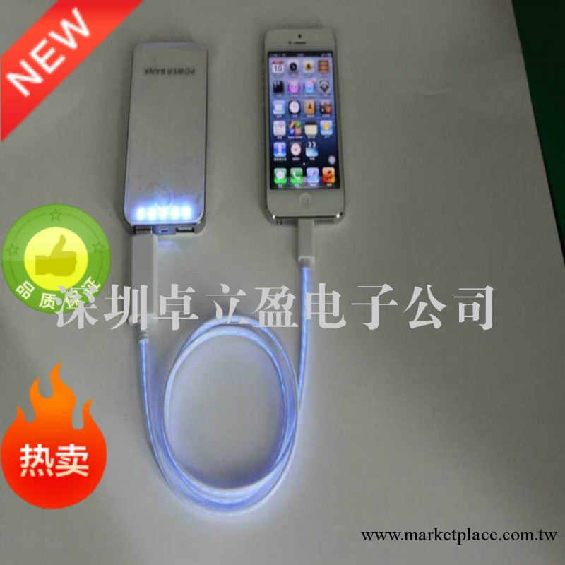 led發光線 蘋果5數據線 發光LED數據線 usb數據線 蘋果5發光線工廠,批發,進口,代購