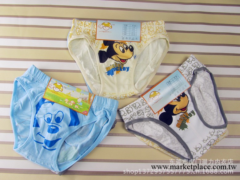 2013年全新外貿純棉卡通 迪士尼大米奇兒童男童平角內褲 奧代棉料工廠,批發,進口,代購