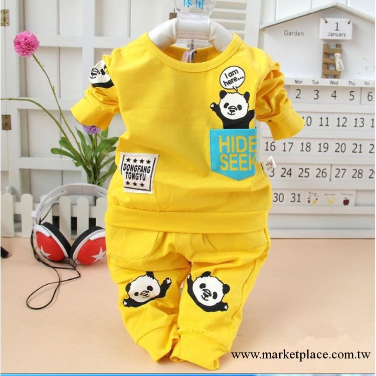 一件代發童套裝2013秋季新款寶寶長袖卡通動物套裝 嬰幼兒外出服工廠,批發,進口,代購