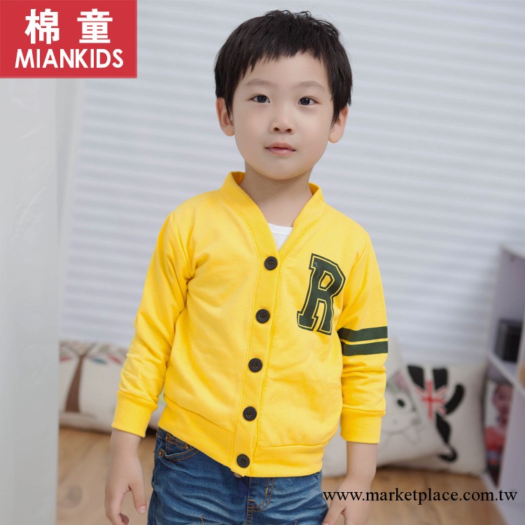 GB1-5 童秋裝 韓版兒童R字母款開衫 童開衫 童外套 童裝批發工廠,批發,進口,代購