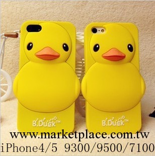 可愛大黃鴨手機套 iPhone4/5 三星S3/S4 N7100小鴨子矽膠套殼批發工廠,批發,進口,代購