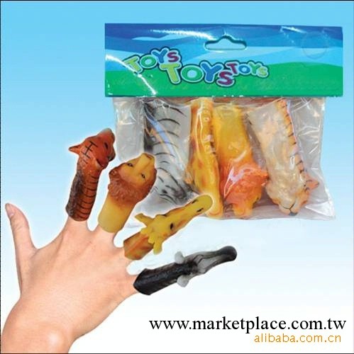 供應搪膠環保PVC動物手指套（6.5×2.2×2.2cm）工廠,批發,進口,代購