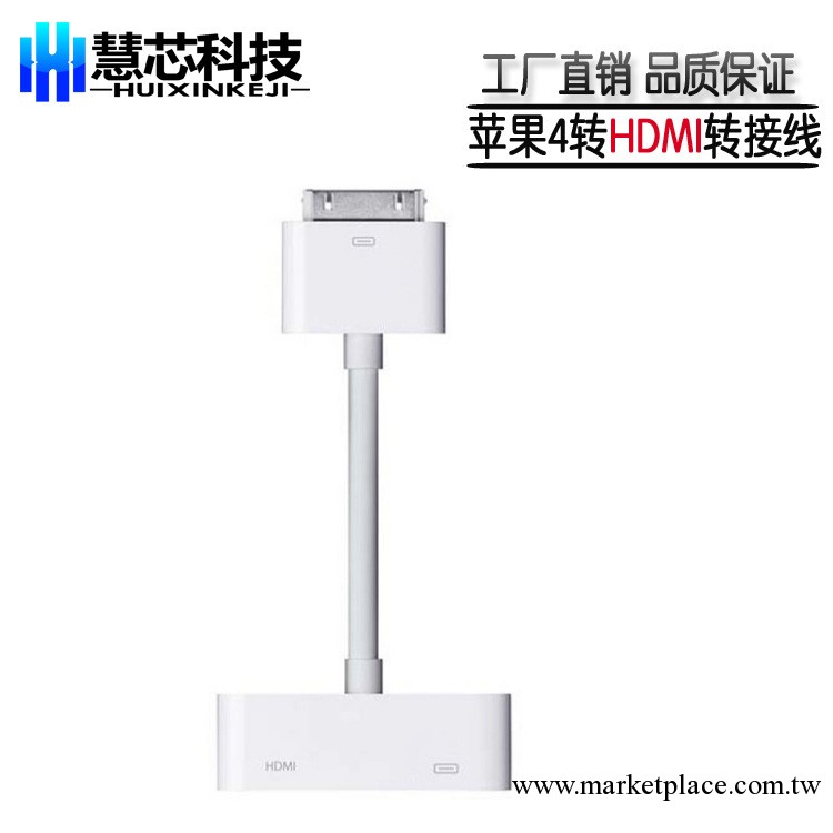 廠傢直銷 iPhone4轉HDMI線 VGA連接線 蘋果轉接線 Ipad3轉換線工廠,批發,進口,代購