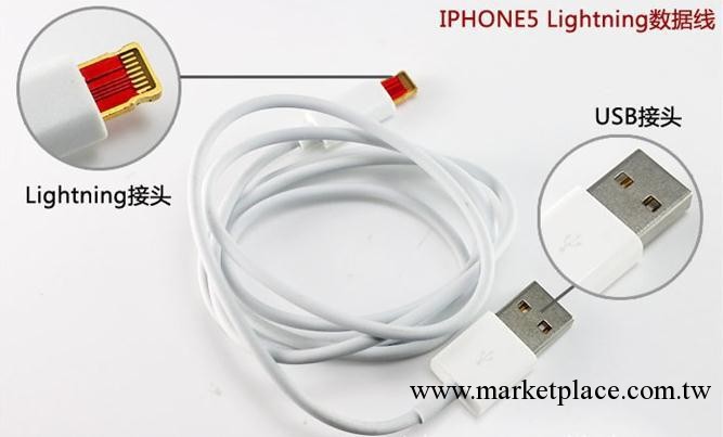 iphone5 蘋果5代usb充電線 鍍銅數據線 Lightning 8pin手機數據線工廠,批發,進口,代購