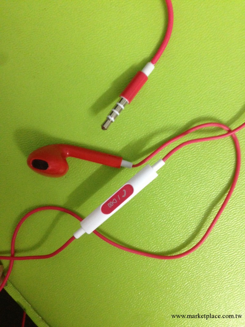 蘋果5彩色PG耳機 iphone5彩色耳機 5代彩色帶嘜普通耳機工廠,批發,進口,代購