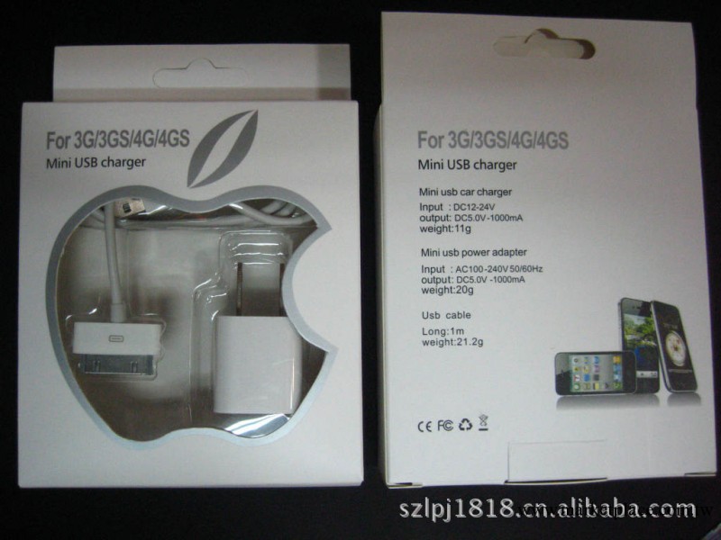 蘋果配件包裝 三合一包裝 iphone3g/4g/5g系列產品包裝 蘋果配件工廠,批發,進口,代購