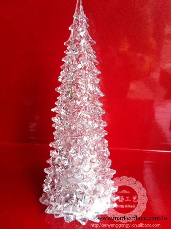 聖誕禮品 亞克力聖誕樹 帶燈七彩聖誕樹批發供應 22cm裝飾禮品工廠,批發,進口,代購