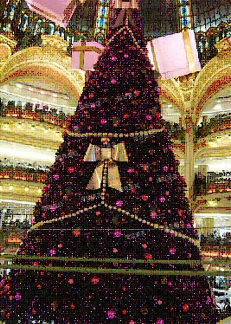 搜荷美裝 商場酒店聖誕節佈置大型聖誕樹裝飾 LED聖誕樹 編號124工廠,批發,進口,代購