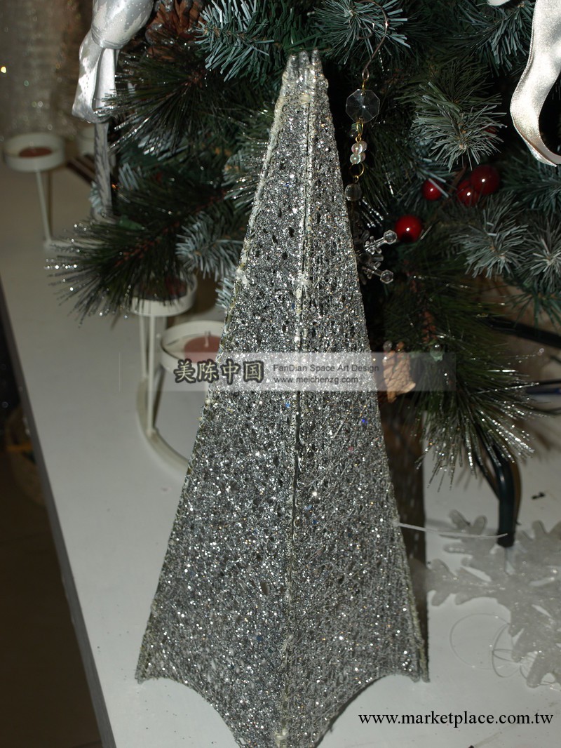 小型聖誕樹 F-8003桌面聖誕樹 DP點聖誕樹 銀色聖誕裝飾工廠,批發,進口,代購