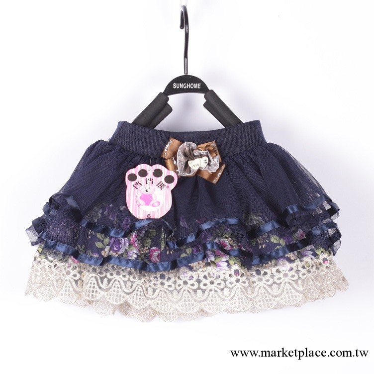 品牌童裝直銷 韓版甜美棉佈紗裙 2013新款兒童短裙 2131重0.5kg工廠,批發,進口,代購