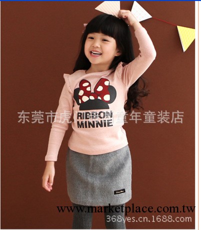 7-10歲蝴蝶結女童T恤袖韓版童 女童外貿童裝批發 熱銷T恤工廠,批發,進口,代購