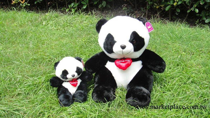 廠傢直銷正版ToyClub韓國毛絨玩具熊貓黑白熊貓黑花大熊貓公仔工廠,批發,進口,代購
