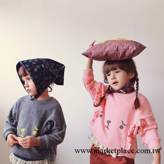 冬裝韓國品牌卡通童裝 可愛小清新蝙蝠袖純棉加厚童t長袖工廠,批發,進口,代購