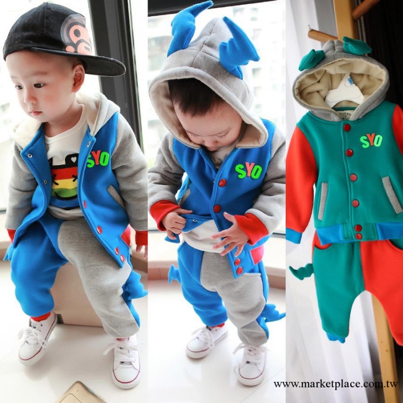 韓版童裝 品牌童裝 兒童衛衣套裝 小童兩件套 加厚加絨衛衣套裝工廠,批發,進口,代購