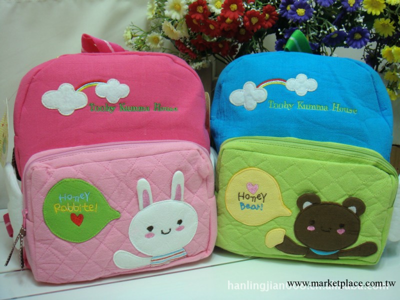 韓國佈藝包包*寶寶書包 風靡日韓 可愛 兒童雙肩背包工廠,批發,進口,代購