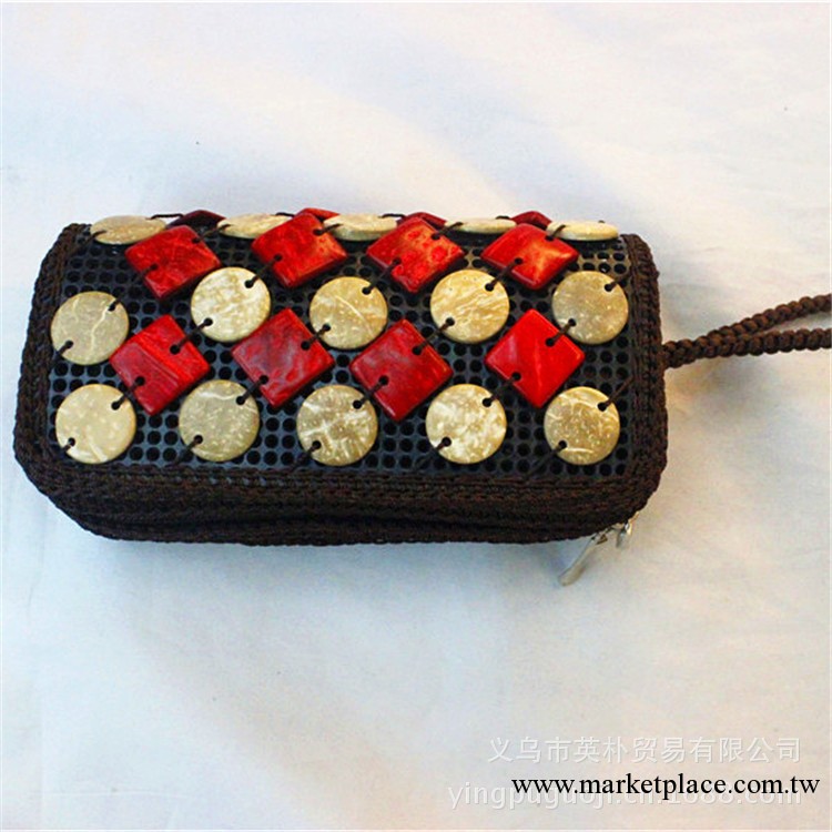 2013新款時尚椰殼串珠錢包手拿包 熱銷單肩斜跨包流行女包工廠,批發,進口,代購