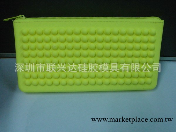 歐美熱銷款式 串珠系列 矽膠錢包 拉鏈包 LWP-019多色可印刷工廠,批發,進口,代購