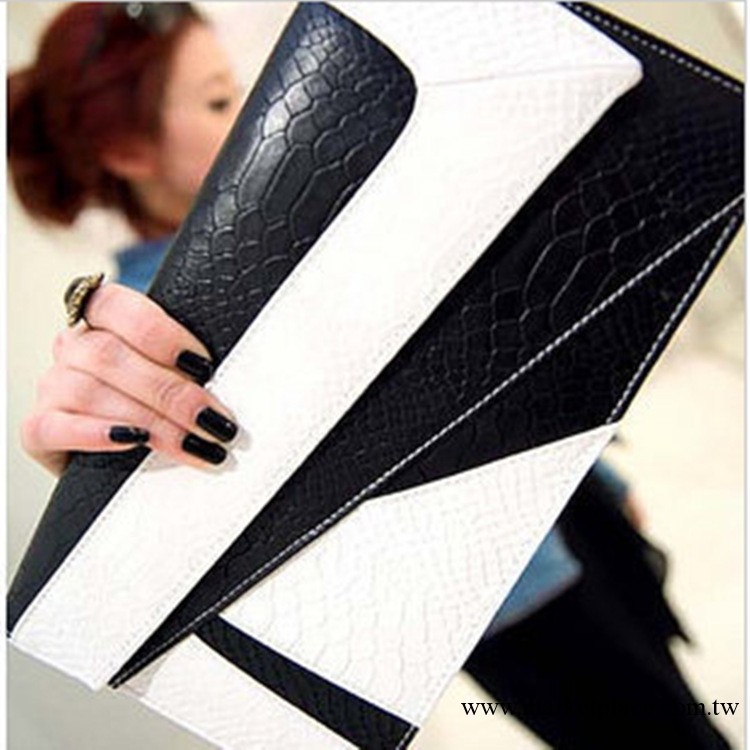 2013新款女士手包歐美時尚蛇紋撞色手拿包信封包女包斜挎復古小包工廠,批發,進口,代購
