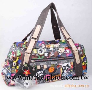 2473力士 Lesportsac 保原單精品灰色公仔-孫儷同款梯形單肩包工廠,批發,進口,代購