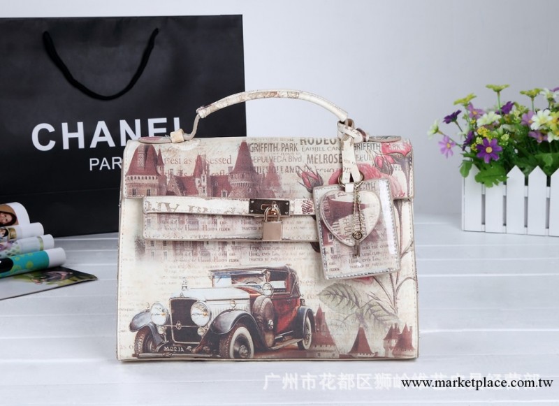 2013歐美汽車圖案女士手提肩挎女包H860工廠,批發,進口,代購