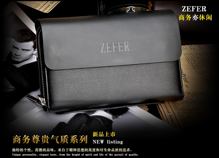 ZEFER 高級牛皮男士手包 錢包 商務包 時尚風CZ006-03工廠,批發,進口,代購