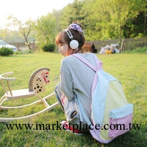 2013新款PU皮韓版女包 學生女雙肩包批發 旅行包配色雙背工廠,批發,進口,代購
