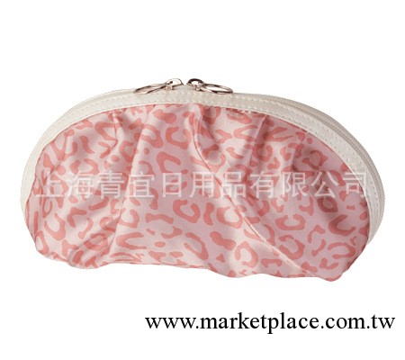 日本原單 豹紋絲質薄款化妝包 可愛化妝包工廠,批發,進口,代購