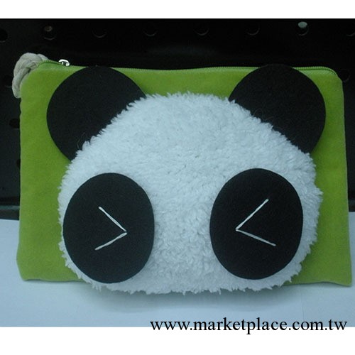 韓國絨佈零錢包熊貓包包 手機包 化妝包批發工廠,批發,進口,代購