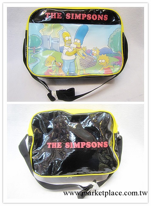 原單THE SIMPSONS PU斜挎包單肩包工廠,批發,進口,代購