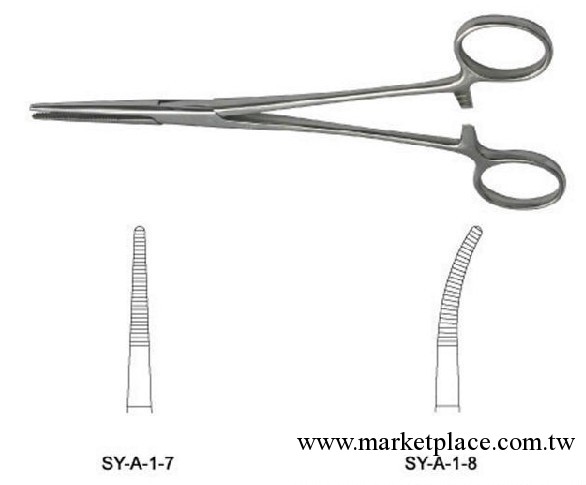 張傢港雙銀止血鉗  醫療手術器械工廠,批發,進口,代購