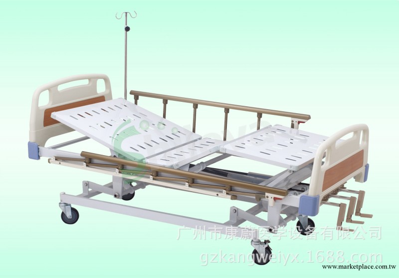 ABS手動三搖病床 喜樂豐 SLV-B4030 多功能護理床 醫用床工廠,批發,進口,代購