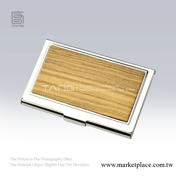 商務禮品 [TANG]不銹鋼鑲嵌木片名片夾 名片盒M041工廠,批發,進口,代購
