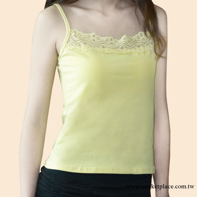 2013春夏新款珍珠棉蕾絲糖果色吊帶女式小背心打底衫工廠,批發,進口,代購